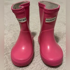 Hunter Rain Boots Toddler Size 4 Pink